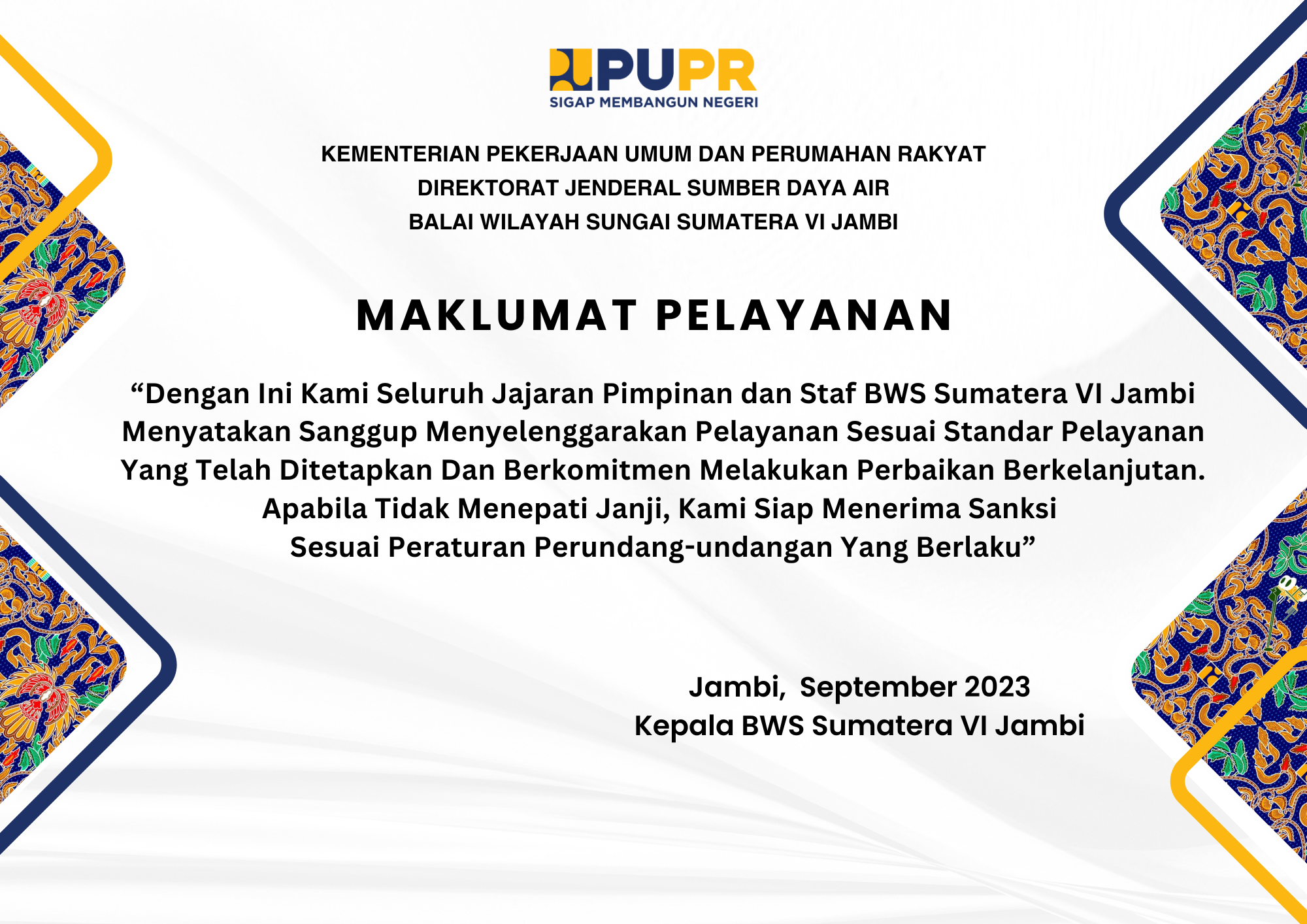 Maklumat Pelayanan